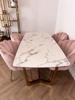 Richmond Dynasty salon- en eettafel marmer, Ophalen, Gebruikt