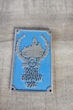 kleine metalen plaquette: Solex Rallye Lichtstad Dokkum 1952, Ophalen of Verzenden, Gebruikt, Reclamebord
