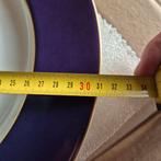 6 onderborden 31 cm Limoges diep paarsblauwe rand, Ophalen, Nieuw, Bord(en), Overige stijlen