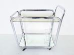 Vintage Space Age Spiegel Barcart trolley, Huis en Inrichting, Ophalen