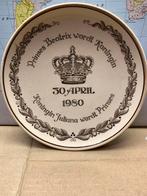 Beatrix Koningin Gedenkbord 1980, Verzamelen, Ophalen of Verzenden, Gebruikt, Porselein, Bord of Schaal