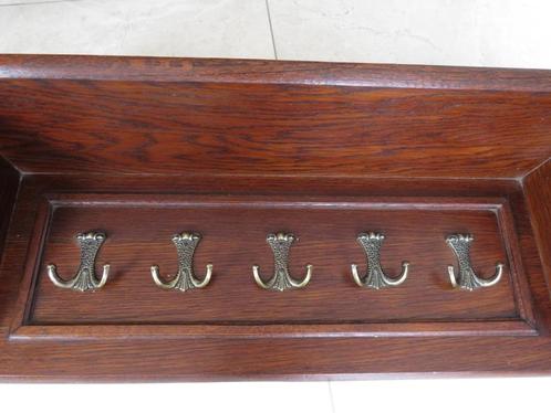 Wandkapstok - massief eiken, Huis en Inrichting, Woonaccessoires | Kapstokken, Gebruikt, Wandkapstok, Minder dan 100 cm, Hout