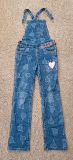 Tuinbroek meisje maat 146/152, Overige jeansmaten, Blauw, Zo goed als nieuw, Ophalen