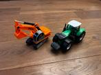 Tractor en Graafmachine Set - Gebruikt, Ophalen of Verzenden, Gebruikt