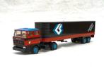 Lion Toys Daf 2800 (1974) + eurotrailer Gelders Spetra., Ophalen of Verzenden, Gebruikt, Bus of Vrachtwagen, Lion Toys