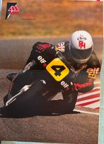 Poster Ron Haslam op Elf 5 Honda NSR500, Verzenden, Zo goed als nieuw, Motoren