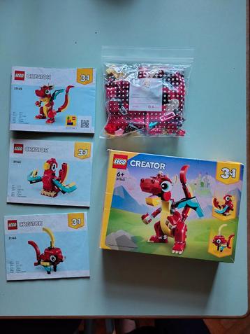 Lego Creator 3 in 1 Draak Set 31145 beschikbaar voor biedingen