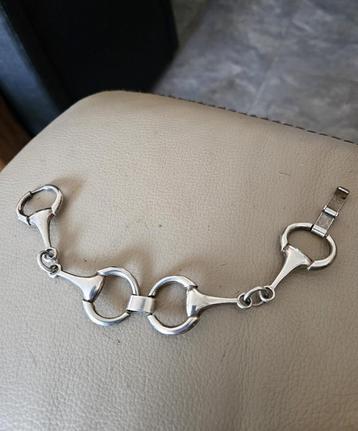 Zilveren (835) HORSEBIT / Paardenbit schakel armband beschikbaar voor biedingen