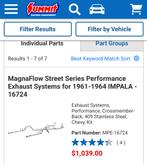 Magnaflow Chevrolet Uitlaat RVS, Ophalen, Nieuw, Amerikaanse onderdelen