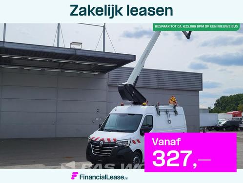 Renault Master 145PK Hoogwerker 11meter Werkhoogte Trekhaak, Auto's, Bestelauto's, Bedrijf, Lease, Financial lease, Achteruitrijcamera