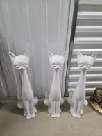 Lang nek poezen beelden, Huis en Inrichting, Woonaccessoires | Zuilen en Pilaren, Ophalen, Zo goed als nieuw