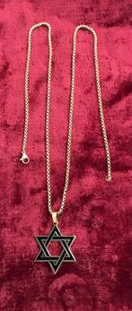 Prachtige Davidster hanger en ketting, Ophalen of Verzenden, Nieuw, Goud, Overige materialen