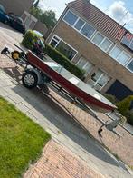Fisher aluminium boot met pega trailer 25 pk mercury, 10 tot 30 pk, Aluminium, Ophalen of Verzenden, Zo goed als nieuw