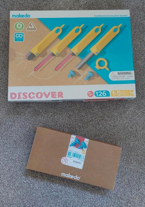 Makedo Discover Cardboard Construction System -2 sets (zgan), Kinderen en Baby's, Speelgoed | Educatief en Creatief, Nieuw, Knutselen