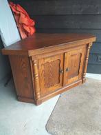 Antiek handgemaakt hoekmeubel, Huis en Inrichting, Gebruikt, Eikenhout, 50 tot 100 cm, Minder dan 100 cm