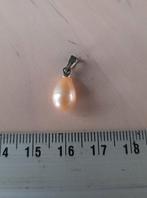 Mooie hanger zoetwaterparel met zilver hangertje, Overige materialen, Gebruikt, Ophalen of Verzenden, Met parel