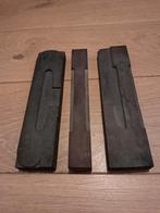 Antieke houten drukletters (G I L), Ophalen of Verzenden