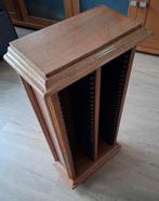 Houten CD-Kastje, Huis en Inrichting, Woonaccessoires | Cd- en Dvd-rekken, Ophalen, Zo goed als nieuw, 25 tot 75 discs, Hout