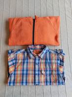 Overhemd met korte mouwen en capuchonvest maat 104 (Next), Jongen, Gebruikt, Ophalen of Verzenden, Setje