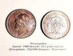Nederland: Verzetsgulden 1943D, Postzegels en Munten, Munten | Nederland, 1 gulden, Zilver, Ophalen of Verzenden, Koningin Wilhelmina