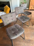 Eetkamer set 3 stoelen en 1 bank h&h, Huis en Inrichting, Ophalen, Zo goed als nieuw, Metaal