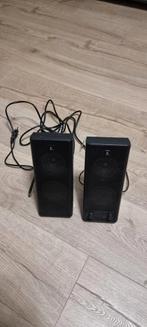 Logitech X-140 Speakers, Computers en Software, Pc speakers, Ophalen, Gebruikt, Audiokanaal 2, Logitech