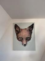 Vosje - Silas Schletterer - Acryl/Inkt op Canvas, Antiek en Kunst, Ophalen