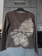 Longsleeve Sandwich maat L, Kleding | Dames, Truien en Vesten, Ophalen of Verzenden, Gedragen, Maat 42/44 (L), Bruin