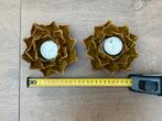 2 nieuwe oker kleur Lotus of bloem theelichtjes 10cm, Huis en Inrichting, Woonaccessoires | Kandelaars en Kaarsen, Ophalen, Nieuw