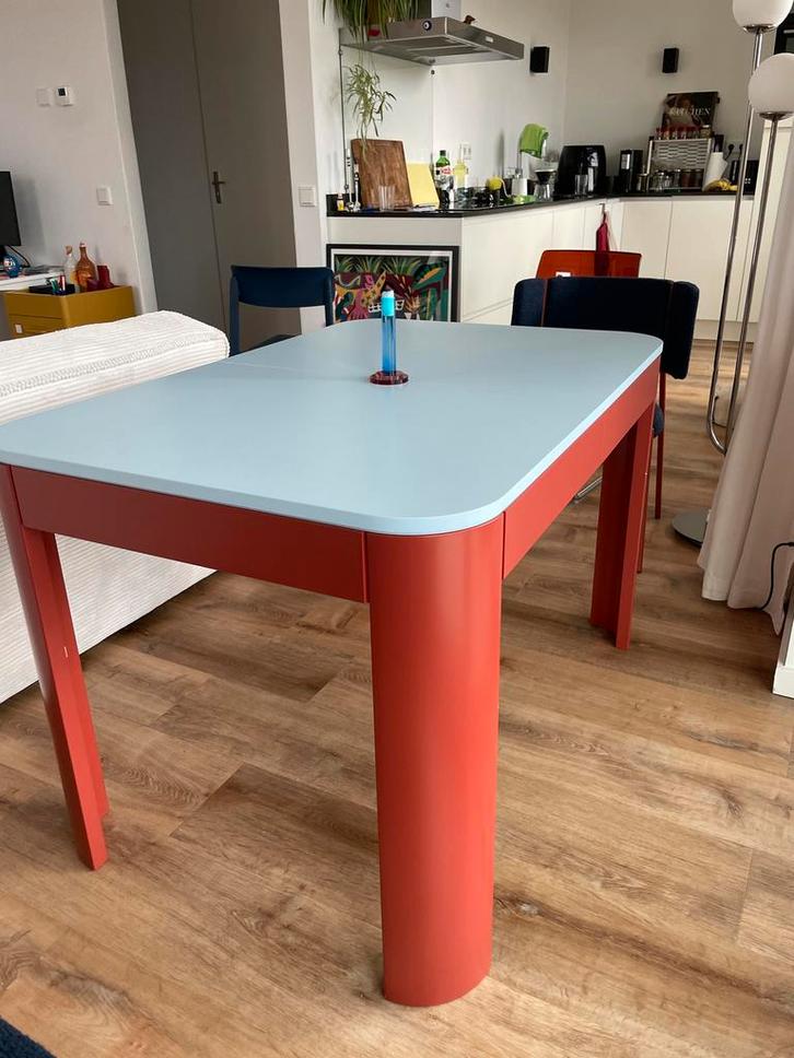 Samos uitschuifbare eettafel 120/180 x 80 cm, Huis en Inrichting, Tafels | Eettafels, Zo goed als nieuw, 50 tot 100 cm, 100 tot 150 cm