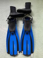 Aqualung duikschoenen en Mares vinnen te koop, Ophalen, Zo goed als nieuw, Zwem- of Duikvliezen