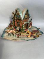 Grote antieke pop up kaart van 36 cm hoog met kerst tafereel, Diversen, Ophalen of Verzenden