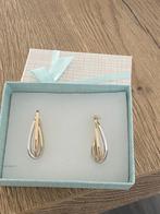 Prachtige 14 karaat gouden dames oorbellen, wit en geel goud, Ophalen of Verzenden, Nieuw, Goud, Goud