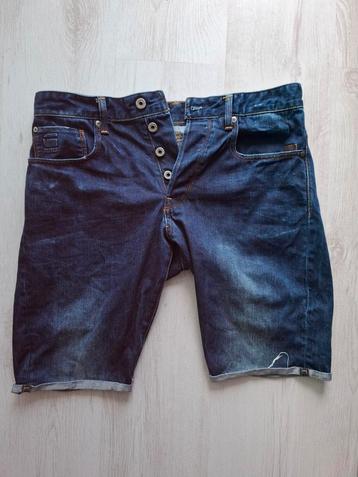 Mooie korte broek G-Star RAW Denimdark bleu Short - Maat W32 beschikbaar voor biedingen