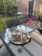 Zilveren theeservies met glazen, Ophalen of Verzenden
