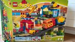 Lego Duplo Trein Set 10408 met uitbreidingssets rails, Kinderen en Baby's, Speelgoed | Duplo en Lego, Ophalen of Verzenden, Gebruikt