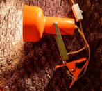 Retro oranje knijp spot vintage, Huis en Inrichting, Ophalen of Verzenden, Zo goed als nieuw, Metaal, Vintage retro oranje