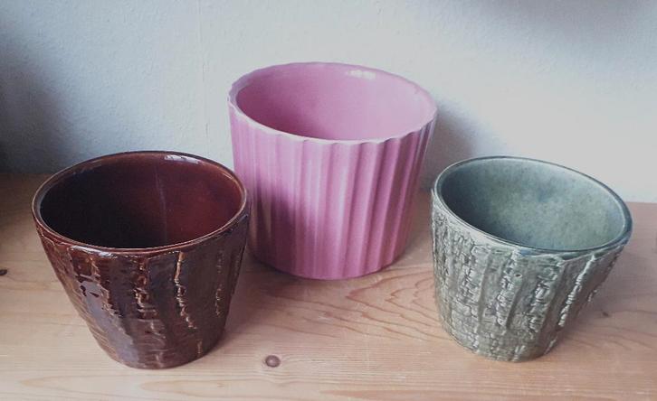 Bloempotten ADCO en ERICA, Antiek en Kunst, Antiek | Keramiek en Aardewerk, Ophalen of Verzenden