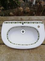 Groot fonteintje of kleine wastafel prachtig klimop decor, Antiek en Kunst, Curiosa en Brocante, Ophalen