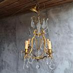 Mooie oude Franse kroonluchter lamp glazen pegels *Etage3*, Huis en Inrichting, Lampen | Kroonluchters, Ophalen, Gebruikt, ., .