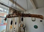Boomstam hanglamp met 5 lampen, Huis en Inrichting, Lampen | Hanglampen, Uniek, Ophalen of Verzenden, Zo goed als nieuw, Minder dan 50 cm