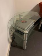 Gratis TV-meubel en Stereo meubel met glazen platen, Ophalen, Minder dan 50 cm, Gebruikt, Glas