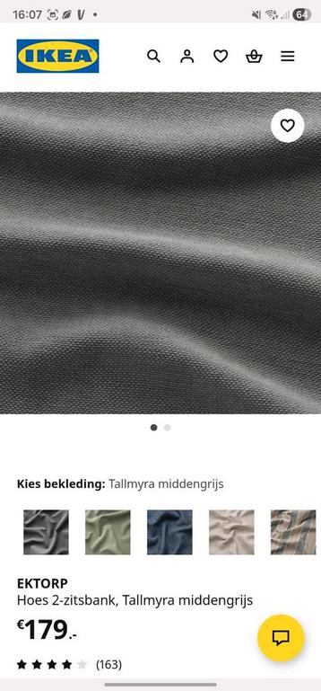 Ektorp 2-zits bankhoes nieuw - afbeelding 2