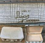 Vintage retro Lejay Deco reiskoffertje jaren ‘40. 50x32x20, Sieraden, Tassen en Uiterlijk, Koffers, Ophalen of Verzenden, Gebruikt