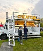Foodtruck met dakterras en meerdere ijswagens te koop, Auto's, Wit, Mercedes-Benz, Particulier, Te koop