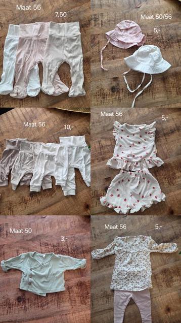 Babykleding maat 50, 56, 62, 68 en 74 beschikbaar voor biedingen