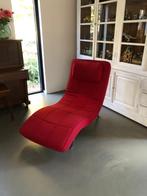 Rode Loungebank/Ligstoel - Verstelbaar & Perfect!, Ophalen, Eenpersoons, 75 tot 100 cm, Zo goed als nieuw
