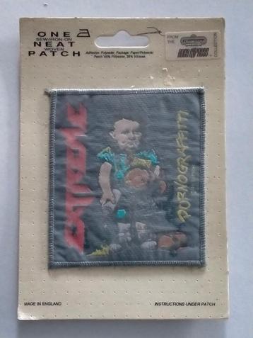 Extreme 1991 vintage heavy metal rock muziek patch RARE  beschikbaar voor biedingen