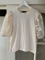 Nikkie blouse - shirt maat S, Beige, Ophalen of Verzenden, Zo goed als nieuw, Korte mouw