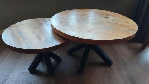 Mooie set ronde salon tafels, Huis en Inrichting, Tafels | Salontafels, Gebruikt, Ophalen
